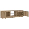 Miniatyrbilde 11 av 11: vidaXL TV-benk med LED-lys artisan eik 120x30x36 cm konstruert tre