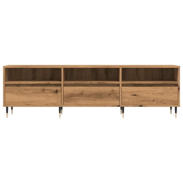 vidaXL TV-benk artisan eik 150x30x44,5 cm konstruert tre