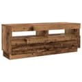Miniatyrbillede 7 af 11: vidaXL tv-bord m. LED-lys 300x35x40 cm konstrueret træ antikt træ