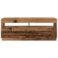 Miniatyrbillede 8 af 11: vidaXL tv-bord m. LED-lys 300x35x40 cm konstrueret træ antikt træ