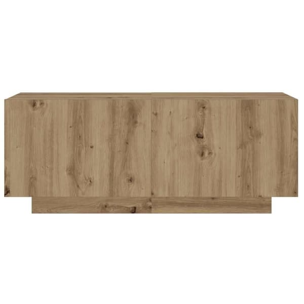 vidaXL tv-bord 100x35x40 cm konstrueret træ kunsteg