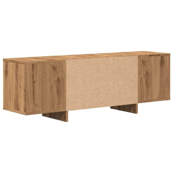 vidaXL TV-benk artisan eik 120x30x40,5 cm konstruert tre