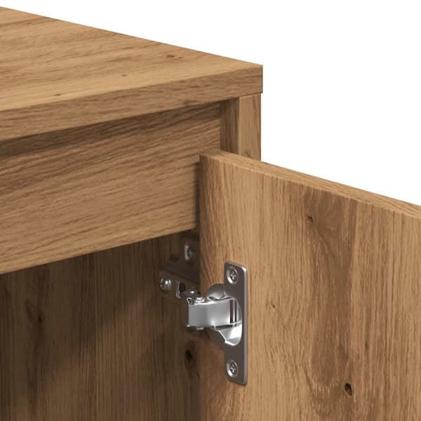 vidaXL TV-benk artisan eik 120x30x40,5 cm konstruert tre