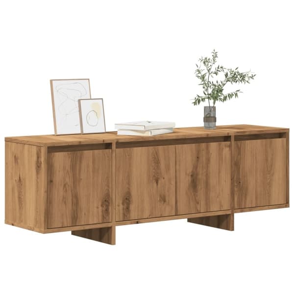 vidaXL TV-benk artisan eik 120x30x40,5 cm konstruert tre