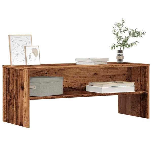 vidaXL TV-benk gammelt tre 100x40x40 cm konstruert tre