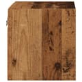 Miniatyrbilde 9 av 11: vidaXL Vegghengt TV-benk med LED 2 stk gammelt tre 30x28,5x30 cm