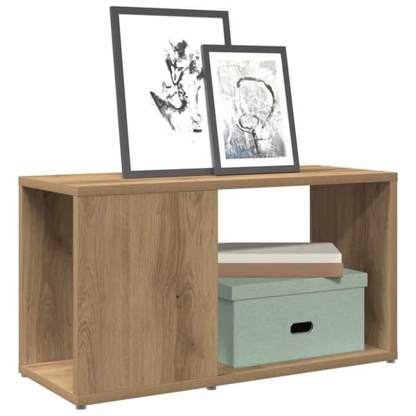 vidaXL tv-bord 60x24x32 cm konstrueret træ kunsteg