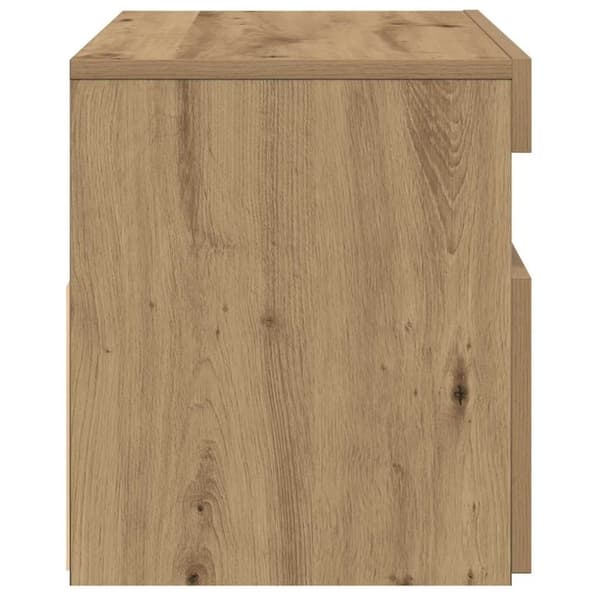 vidaXL TV-bänk med LED-lampor artisan ek 75x35x40 cm konstruerat trä