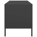 Miniatyrbild 7 av 11: vidaXL Tv-bänk svart 101,5x39x43,5 cm kallvalsat stål