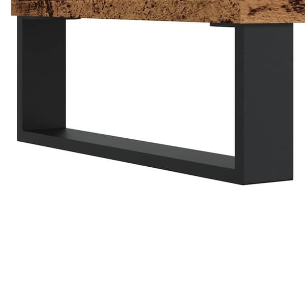 vidaXL TV-benk gammelt tre 100x35x55 cm konstruert tre