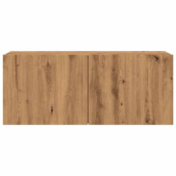 vidaXL Väggmonterad tv-bänk artisan ek 100x30x41 cm