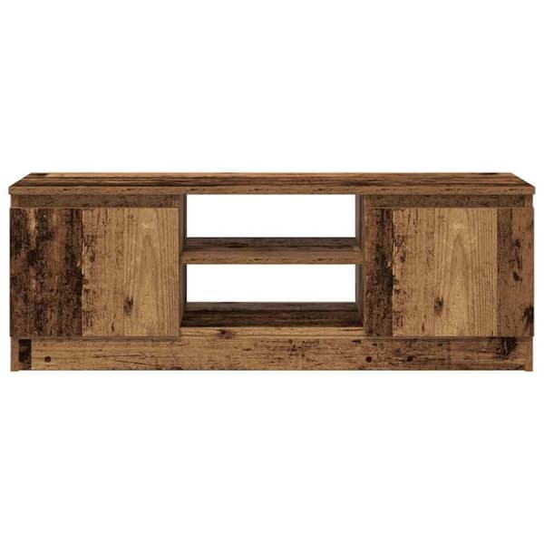 vidaXL TV-benk gammelt tre 102x30x36 cm konstruert tre