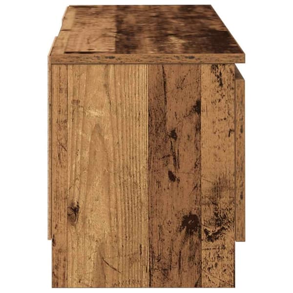 vidaXL TV-benk gammelt tre 102x30x36 cm konstruert tre