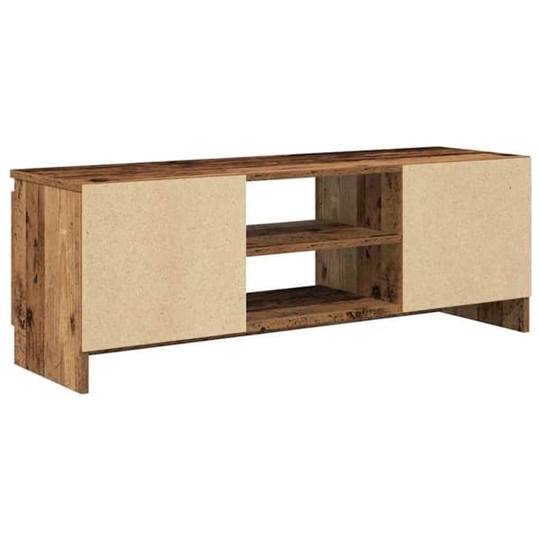 vidaXL TV-benk gammelt tre 102x30x36 cm konstruert tre