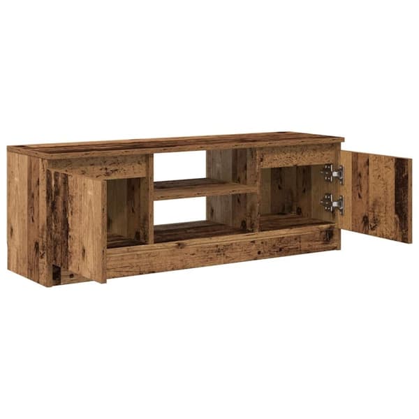 vidaXL TV-benk gammelt tre 102x30x36 cm konstruert tre