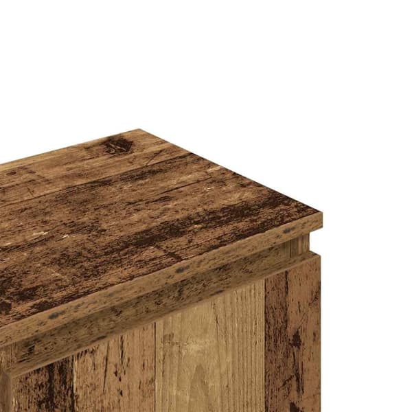 vidaXL TV-benk gammelt tre 102x30x36 cm konstruert tre