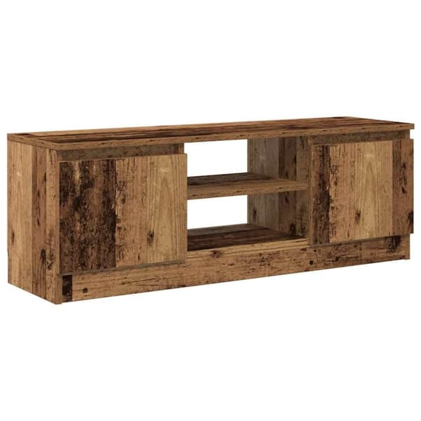 vidaXL TV-benk gammelt tre 102x30x36 cm konstruert tre