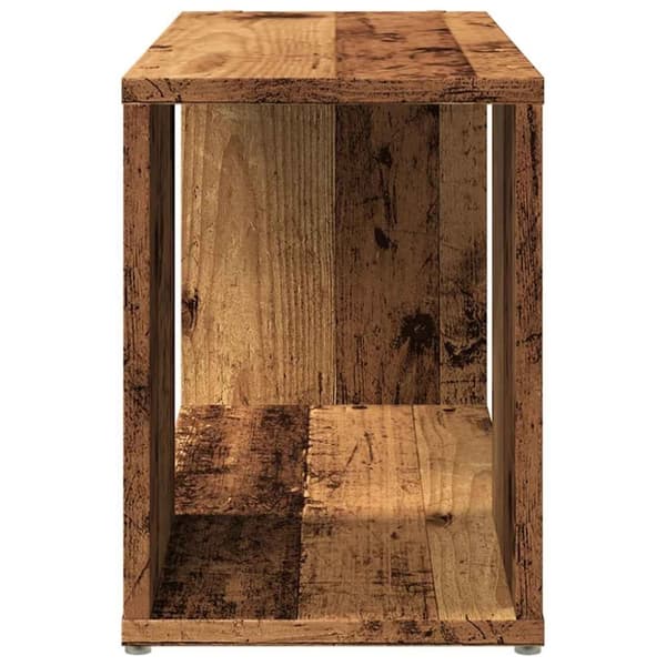 vidaXL TV-bänk åldrat trä 60x24x32 cm konstruerat trä