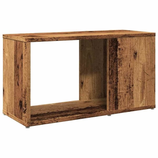 vidaXL TV-bänk åldrat trä 60x24x32 cm konstruerat trä