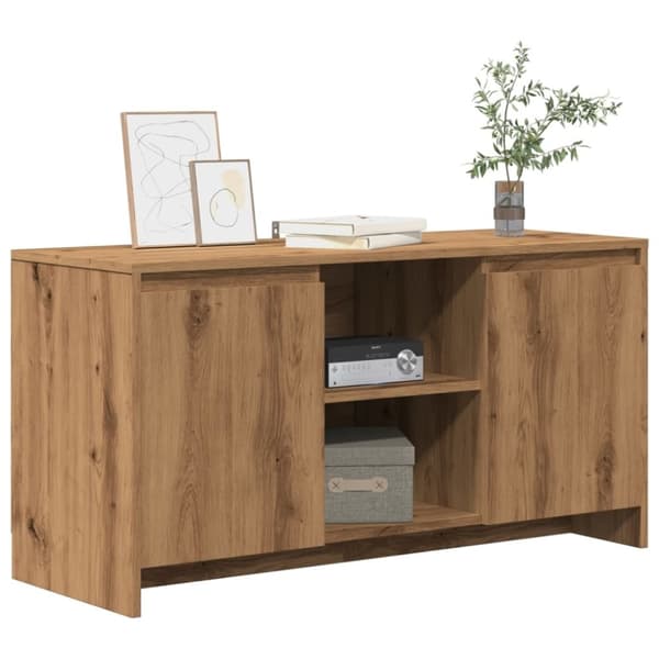 vidaXL TV-benk artisan eik 102x37,5x52,5 cm konstruert tre