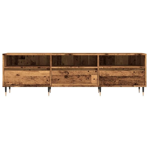 vidaXL tv-bord 150x30x44,5 cm konstrueret træ antikt trælook