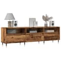 Miniatyrbillede 2 af 11: vidaXL tv-bord 150x30x44,5 cm konstrueret træ antikt trælook