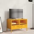 Pikkukuva 4 / 11: vidaXL TV-taso sinapinkeltainen 68x39x43,5 cm kylmävalssattu teräs