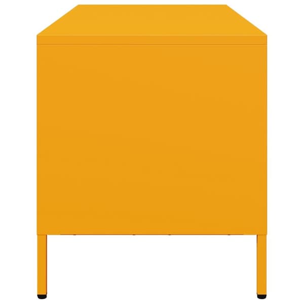 vidaXL TV-taso sinapinkeltainen 68x39x43,5 cm kylmävalssattu teräs