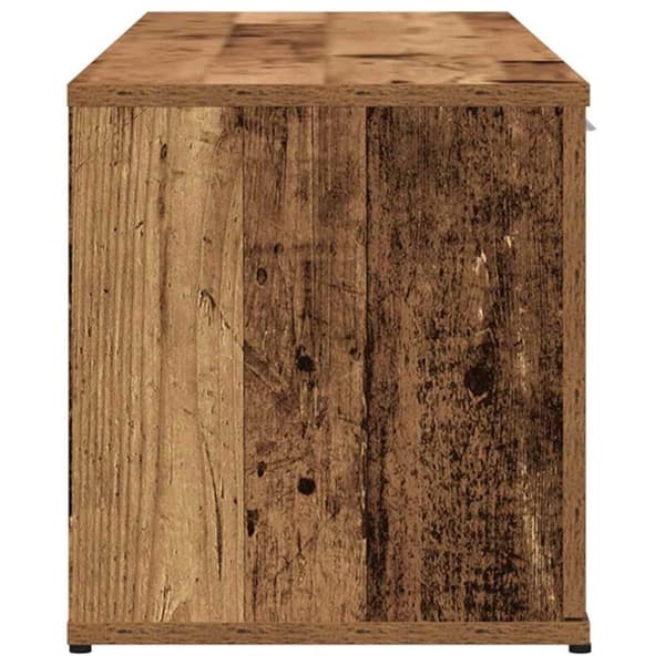 vidaXL TV-bänk åldrat trä 120x34x37 cm konstruerat trä