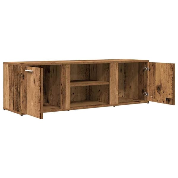 vidaXL TV-bänk åldrat trä 120x34x37 cm konstruerat trä