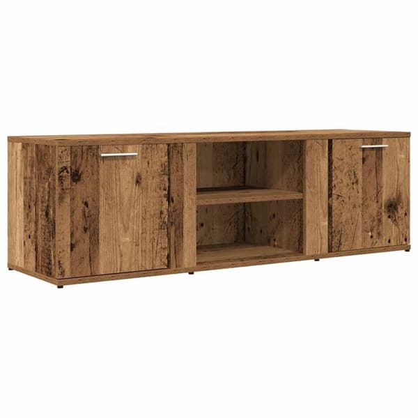 vidaXL TV-bänk åldrat trä 120x34x37 cm konstruerat trä