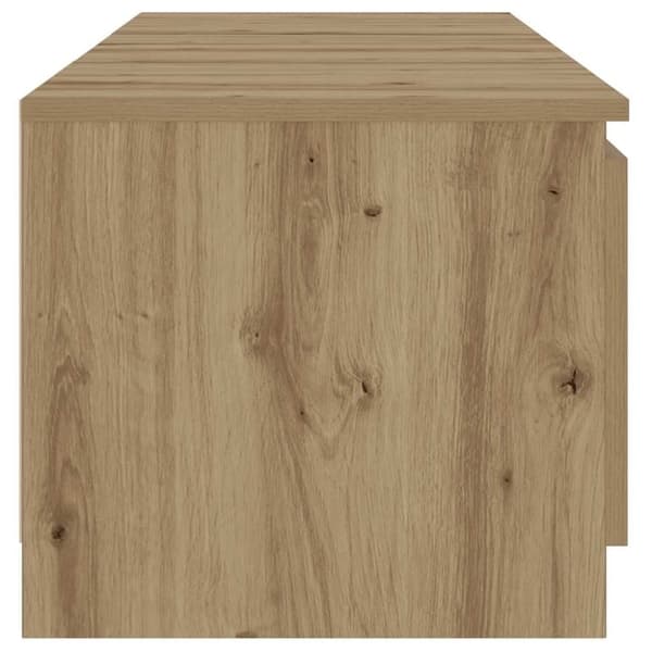 vidaXL TV-benk med LED-lys artisan eik 140x40x35,5 cm konstruert tre