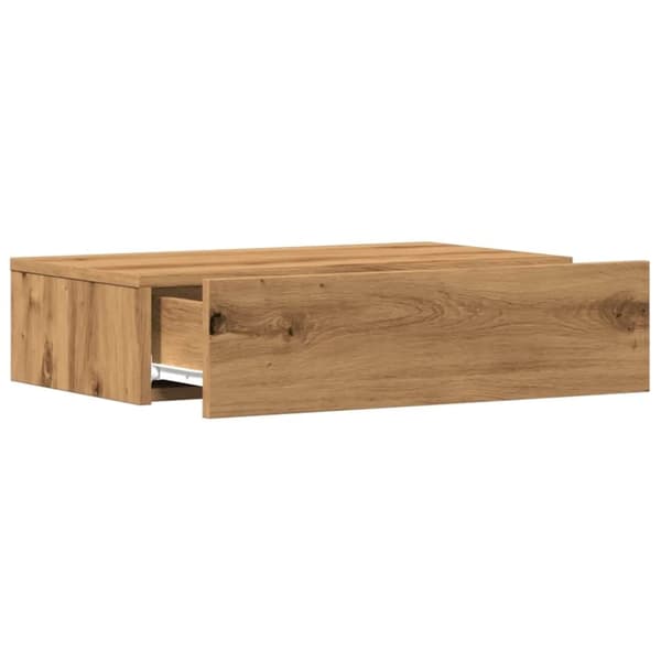 vidaXL TV-benk med LED-lys artisan eik 60x35x15,5 cm