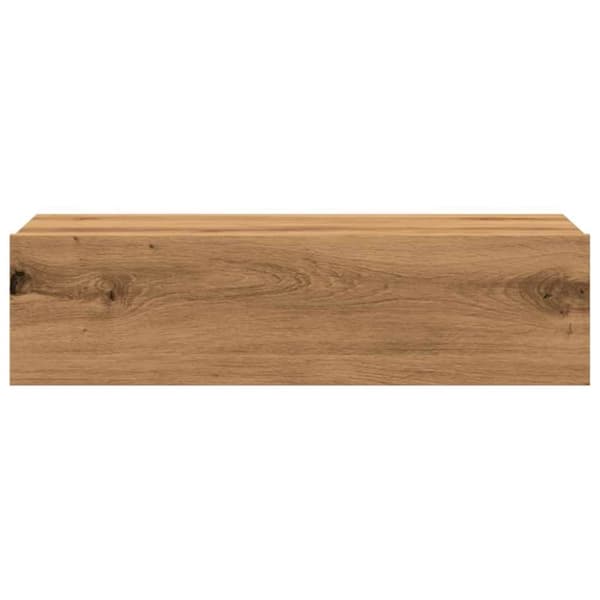 vidaXL TV-benker med LED-lys 2 stk artisan eik 60x35x15,5 cm