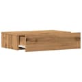 Miniatyrbilde 8 av 11: vidaXL TV-benker med LED-lys 2 stk artisan eik 60x35x15,5 cm