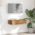 Miniatyrbillede 6 af 11: vidaXL tv-bord med LED-lys 60x35x15,5 cm antikt træ