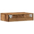 Miniatyrbillede 10 af 11: vidaXL tv-bord med LED-lys 60x35x15,5 cm antikt træ