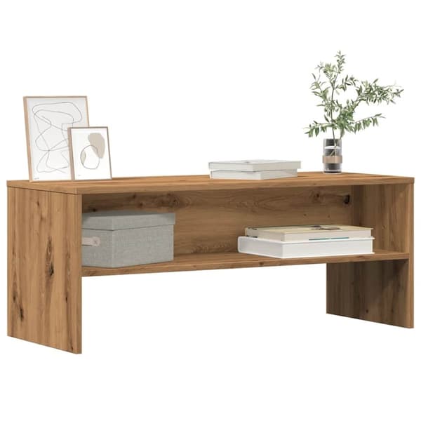 vidaXL Tv-bänk artisan ek 100x40x40 cm konstruerat trä