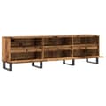 Miniatyrbillede 6 af 11: vidaXL tv-bord 150x30x44,5 cm konstrueret træ antikt trælook
