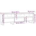 Miniatyrbillede 11 af 11: vidaXL tv-bord 150x30x44,5 cm konstrueret træ antikt trælook