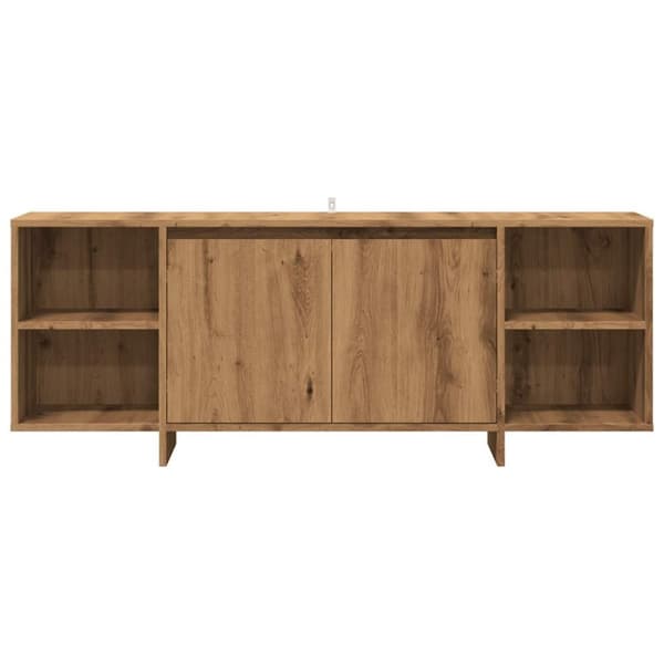 vidaXL TV-benk artisan eik 130x35x50 cm konstruert tre