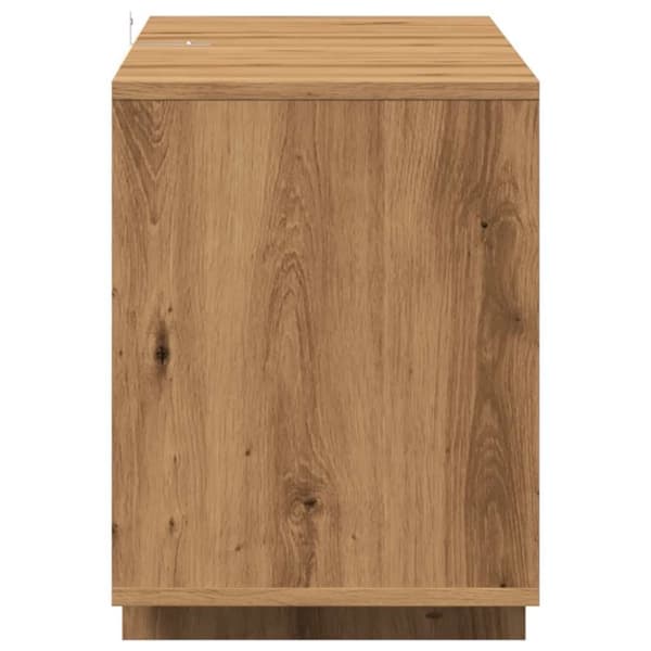 vidaXL TV-benk artisan eik 130x35x50 cm konstruert tre