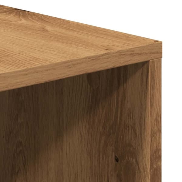 vidaXL TV-benk artisan eik 130x35x50 cm konstruert tre