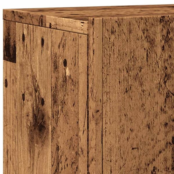 vidaXL væghængt tv-bord 100x30x41 cm gammelt træ-look
