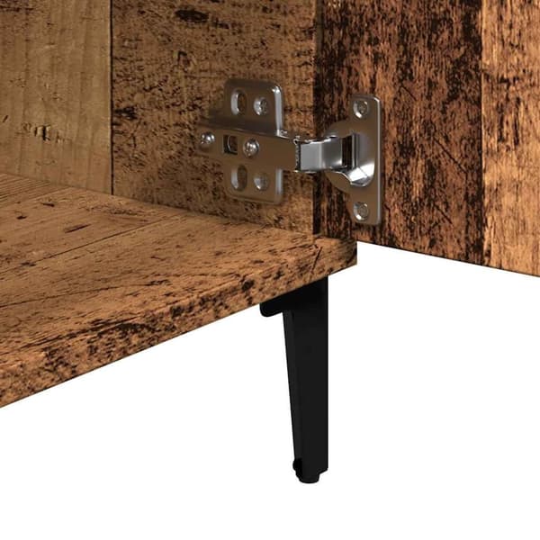 vidaXL TV-benk gammelt tre 102x35x50 cm konstruert tre