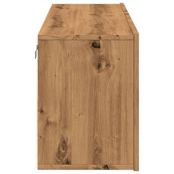 vidaXL væghængt tv-bord 100x30x41 cm artisan egetræsfarve