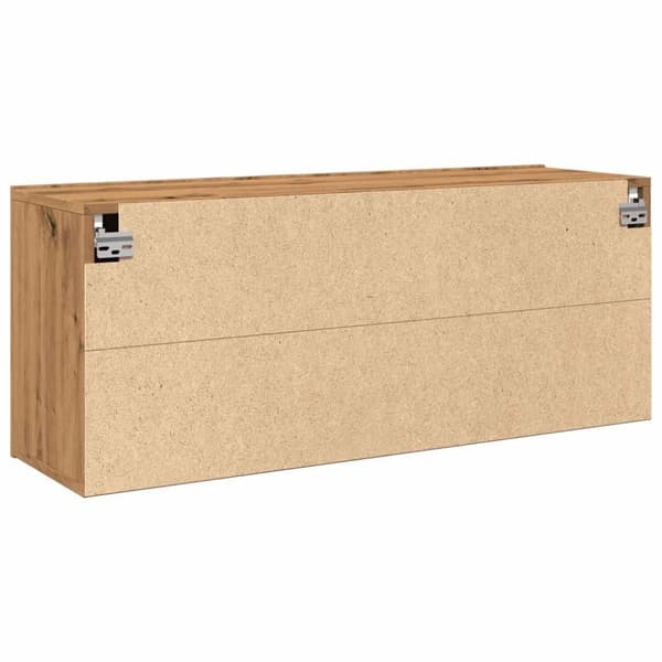 vidaXL væghængt tv-bord 100x30x41 cm artisan egetræsfarve