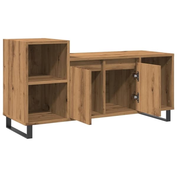 vidaXL Tv-bänk artisan ek 100x35x55 cm konstruerat trä