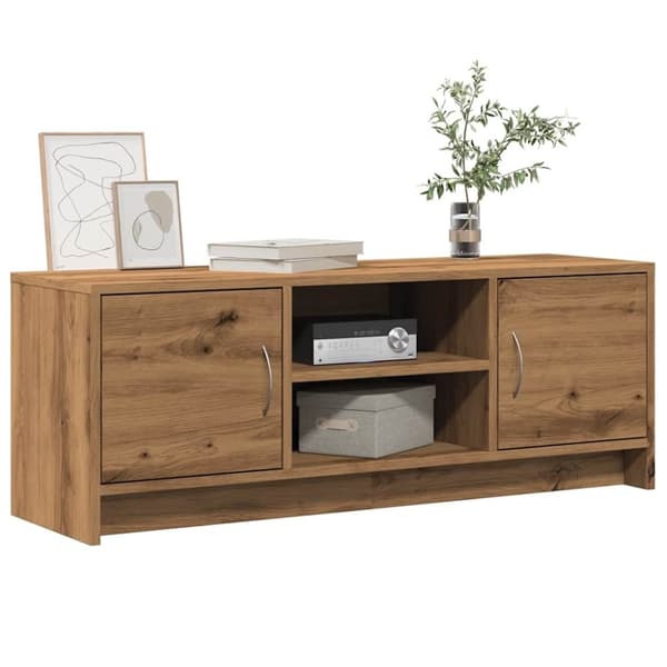 vidaXL tv-bord 102x30x37,5 cm konstrueret træ kunsteg