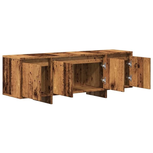 vidaXL TV-taso vanhaa puuta 120x30x40,5 cm lastulevy
